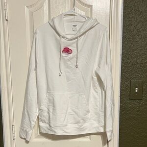 Preppy Cowboy White Hoodie Light Tassel
